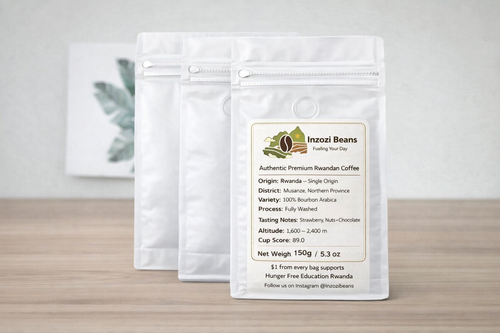 150g – Inzozi Beans Premium Rwandan Coffee.